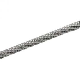 Нержавеющий трос KREPFIELD 6 мм, сталь А2, плетение 7x7, средней мягкости, 30 м 8379А2ТРОС6ММ-30 