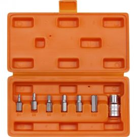 Набор бит вставок шестигранных (3/8"", 30 мм, адаптер бит, 1/2"" DR, 7 предметов, в кейсе) Airline AT-B-36 