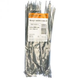 Черный нейлоновый хомут 3,6х250мм 100шт TDM SQ0515-0212 