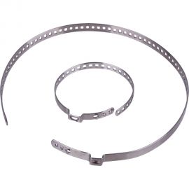 Универсальные хомуты ШРУСа Dollex D=20-50, D=50-120 (пара), нерж. сталь, 0.8 мм, крючки наружу XSU-04 