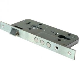 Замок под цилиндр мат. никель Вантаж L152-45.3SN 