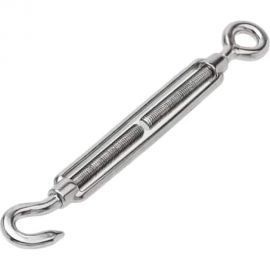 Нержавеющий талреп KREPFIELD М8, ART 9072, А4, крюк - кольцо, 10 шт. 9072СА4ТАЛРЕП8ММ-10 