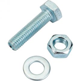 Болт с ш/г полная резьба Качественный КРЕПЕЖ набор DIN 933 10х40 15 шт 0301063 КЧ 