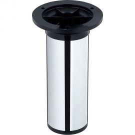 Ножка Tech-Krep металл, круглая, регулируемая, сверху, D50x150 мм, хром - накл. 148548 