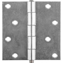 Прямая усиленная разборная петля VORMANN 100х100х2,2 мм, оцинкованная, латунный штифт 00614 100 Z 