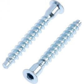 Винт-конфирмат крепежная техника евро, оцинкованный, 7x50, 10 шт. 60902 