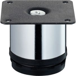 Ножка Tech-Krep металл, круглая, регулируемая, сверху, D50x50 мм, хром - накл. 148551 