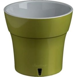 Горшок SANTINO ДАЛИ 1.2 л, 13.5х12.5 см, оливковый/серый 058182 