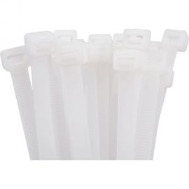 Стяжка MGF нейлоновая, 9х400, белая, 100 шт. 1-202-9-1-90-400 