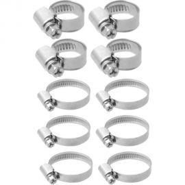 Набор обжимных хомутов MasterProf 5 размеров, 20 шт., нержавеющая сталь, 10-16 мм, 12-20 мм, 16-25 мм, 20-32 мм, 25-40 мм ИС.140912 