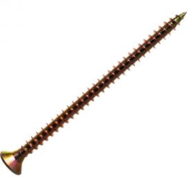 Потайной универсальный шуруп Метизный двор 4,5x70, желтый, 8 шт. 4607173900920 