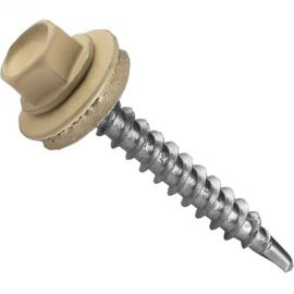 Кровельный саморез крепежная техника слоновая кость, 4,8x35, ral 1014, 25 шт. 11258 