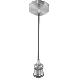 Декоративный патрон на подвесе HOROZ ELECTRIC TESLA Хром, E27, 1M 021-003-0001 HRZ00002547 