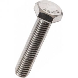 Болт с шестигранной головкой ВИРТУОЗ 6x12 мм, DIN 933, нержавеющая сталь А2, 4 шт. 44475 