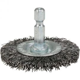 Щетка проволочная дисковая (50 мм, толщина проволоки 0.3 мм, гофрированная, металл, 1/4"") Makita D-76473 