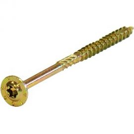 Саморез HIMTEX проф. Wood-Plate отделочный желт. тарельчатая голова 3,8х35 500 шт 3835WPH 