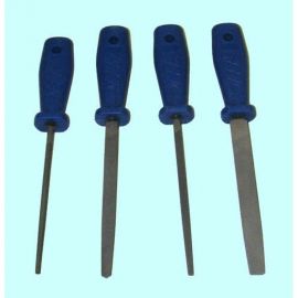 Набор напильников CNIC A14 150 мм, №2, с пластмассовой ручкой, 4 шт. 32414 