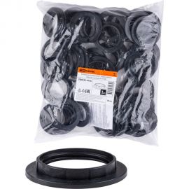 Кольцо для патрона Е27 TDM термостойкий пластик, черный, Б/Н SQ0335-0166 