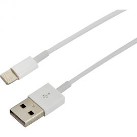Кабель USB REXANT Lightning для iPhone 1м с чипом белый 18-0000 