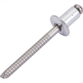 Вытяжная заклепка со стандартным бортиком KREPFIELD 5x8 мм, ART 9052, алюминий/А2, 20 шт. 9052ЗАКЛЕПКА5Х8-20 