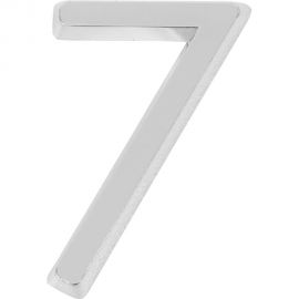 Самоклеящаяся цифра FUARO "7" ABS (50x37) CP хром 46911 