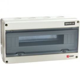 Распределительный навесной щит EKF ЩРн-П-18 IP65 пластиковый 199х364х109 pb65-n-pg-18 