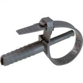 Разъемная кабельная стяжка с дюбелем АБК-СИЛА 7x150, черная, 100 шт. 4701001 