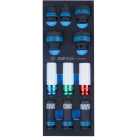 Набор ударных головок 1/2"", ложемент, 11шт KING TONY 9-4401MPV 