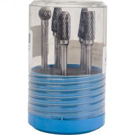 Набор борфрез твердосплавных из 5шт, 12x10-28x6 мм, спиральная насечка CSS05-1005S CNIC 58191 