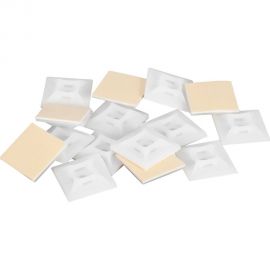 Основание для стяжек NIKOMAX самоклеящееся, размер 20х20мм, белое, уп-ка 100шт. NMC-TMA20-WT-100 