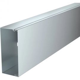 Металлический кабель-канал OBO Bettermann LKM 60x150x2000 мм, толщина 0,8 мм сталь оцинкованная (короб с крышкой) 6247148 