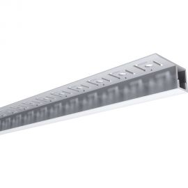 Алюминиевый профиль Apeyron для светодиодной ленты, под гипсокартон и плитку, серебро, 32x13мм, комплект 08-52 