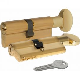 Цилиндровый механизм с вертушкой KALE KILIT 164 SM/62 (26+10+26) мм, латунь, 5 кл. 25557 