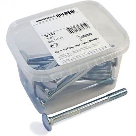 Мебельный болт Качественный КРЕПЕЖ DIN 603 8x100 15 шт 0500745 КЧ 