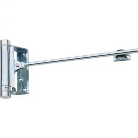 Дверной доводчик ALDEGHI LUIGI SPA стальной, пружинный, 125х300 мм, цвет: оцинкованная сталь, к-т: 1 шт + ключ с декоративными шурупами 115AZ003 