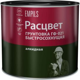 Быстросохнущая грунтовка Расцвет ГФ-021 серая, 2.5 кг 73566 