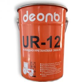 Быстросохнущая автоспецэмаль Деоль UR-12 оранжевая глянцевая UR12O5 