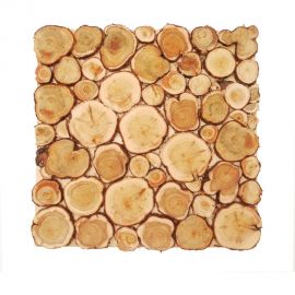 Панно из спилов можжевельника Везувий 400x400 мм П-12396 