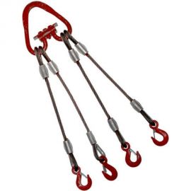 Канатный стальной четырехветвевой строп ООО КанТраст 4СК 5,0/2000, опрессовка 4SKO52000 