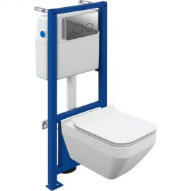 Комплект Cersanit crea square co dpl eo slim инсталляция link pro кнопка twins пластик хром глянцевый 64443 