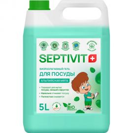 Гель для посуды SEPTIVIT ""Альпийская Мята"", 5л 100_5 