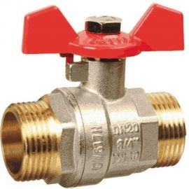 Шаровой кран Terma RED 1/2 н/н бабочка 26115 
