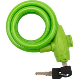 Тросовый замок для велосипедов и колясок с ключом Четыре сезона 65 см, зеленый 79-0363 