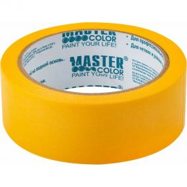 Малярная лента MASTER COLOR золотистая, рисовая бумага, термостойкость до 120C, УФ-стойкость до 30 дней, 9 мм х 50 м 30-6120 