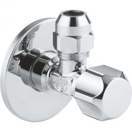 Угловой вентиль с металлической розеткой GROHE 1/2""x3/8"", 1 шт. 22018000 