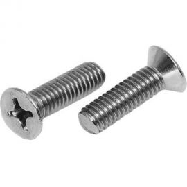 Нержавеющий винт с потайной головкой KREPFIELD M6x40 мм, DIN 965, А2, крестообразный шлиц PH, 20 шт. 965А2ВИНТ6Х40-20 