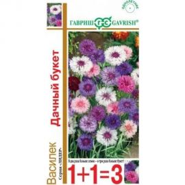 Василек ГАВРИШ Дачный букет, посевной смесь 1 г, серия 1+1 1911675 