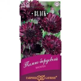 Василек ГАВРИШ Темно-бордовый, посевной, 0,2 г серия Блэк 1139 