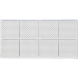 Мебельная накладка ТУНДРА квадратная, размер 38х38 мм, 8 шт, полимерная, цвет белый 3609861 