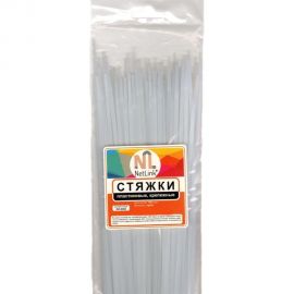 Хомут Netlink nylon 2,5x100 мм 100 шт белый 00000000077 